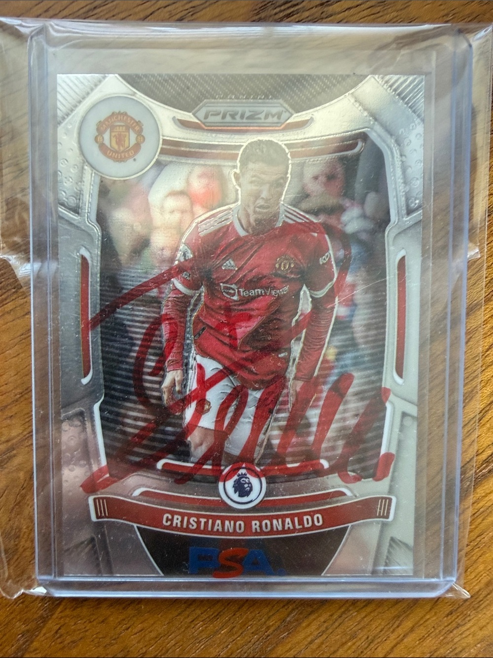 Cristiano Ronaldo Signed Soccer Trading Card - Red